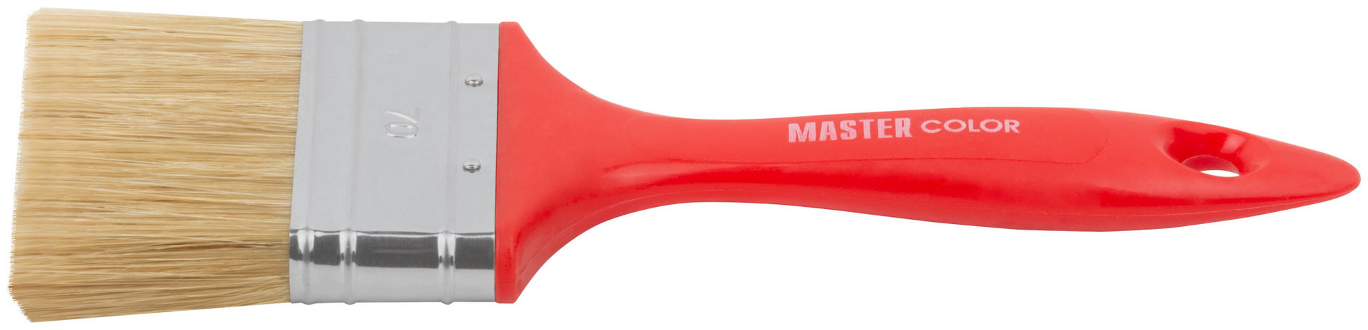 Кисть флейцевая, толщ. 16 мм, 70% ПБT/30% светлая натур. щетина, нерж.обжим, пласт. ручка, ширина 70 мм (30-0124)