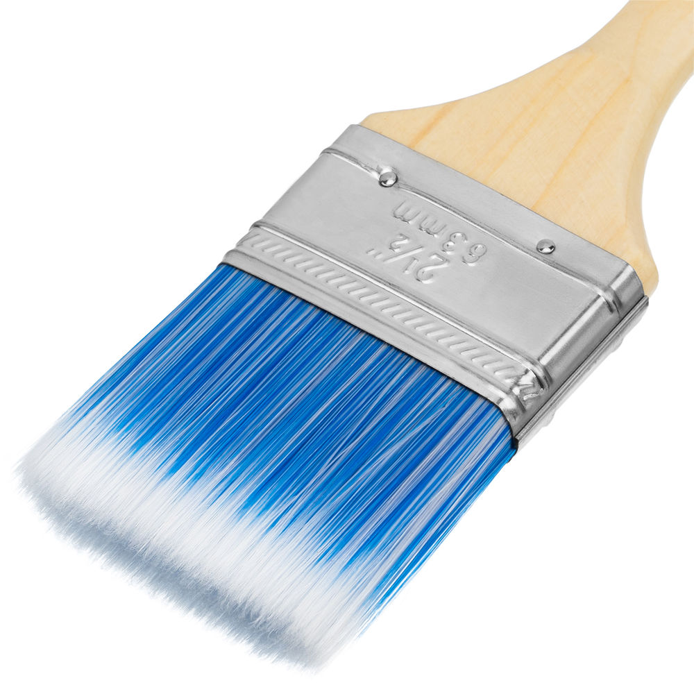 Кисть плоская Евро 2.5, искусственная щетина, деревянная ручка MTX (83072)