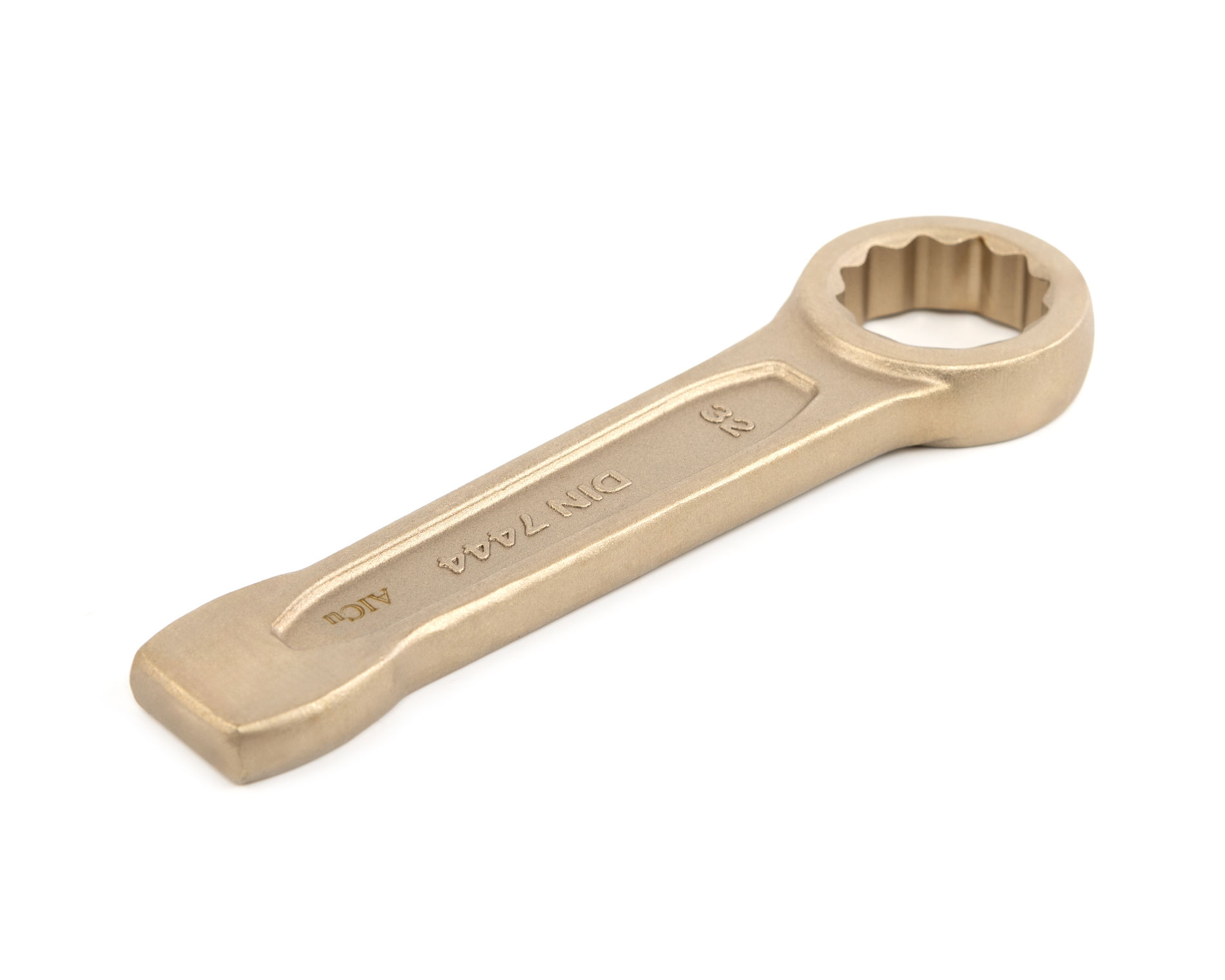 Ключ гаечный накидной ударный 32 искробезопасный сплав AlCu, HORTZ