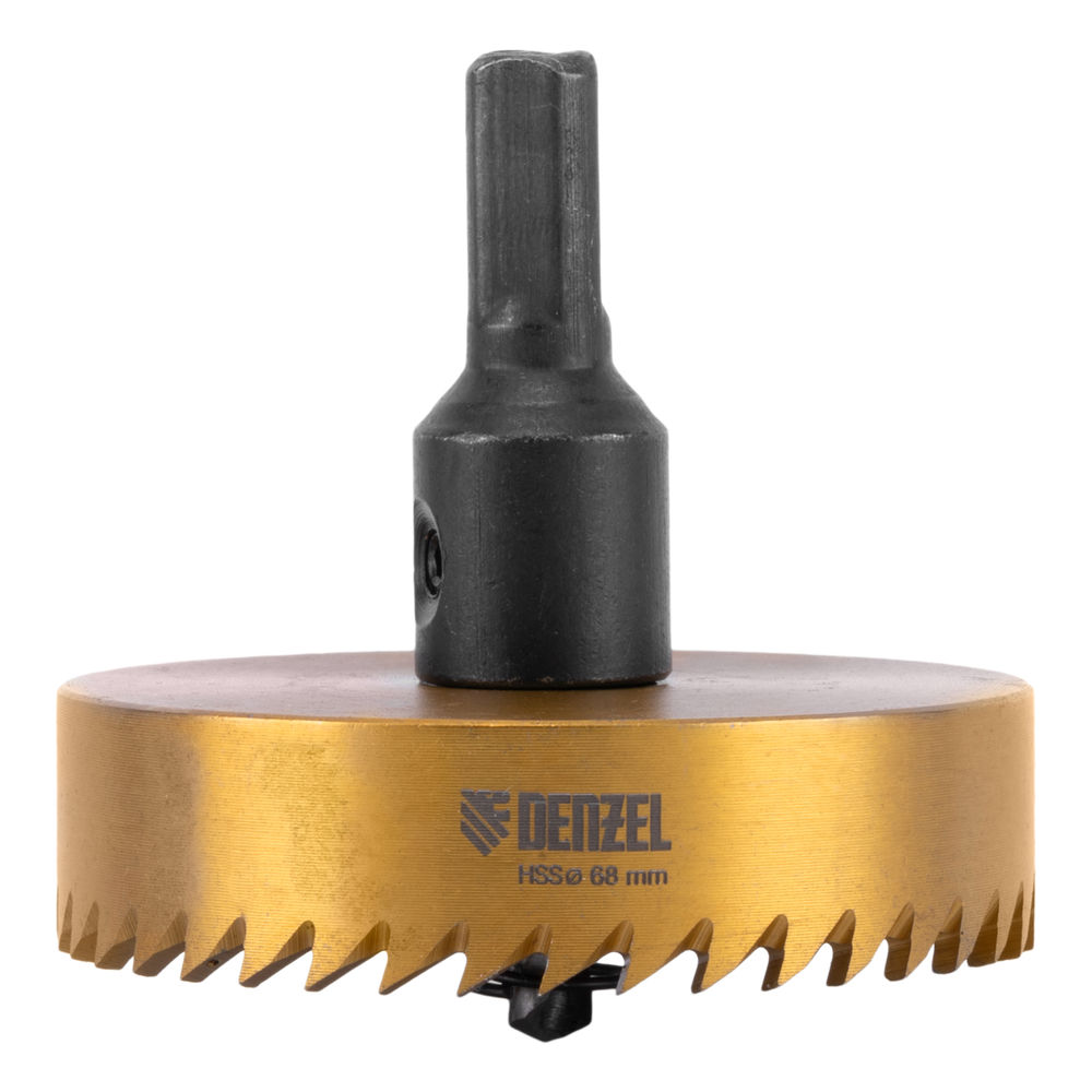 Коронка по металлу HSS, 68 мм, нитридтитановое покрытие Denzel (724122)