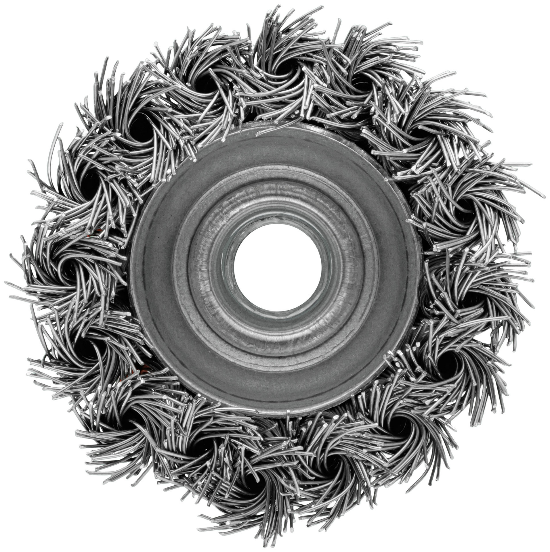 Корщетка-чашка, гайка М14, стальная витая проволока 65 мм, блистер (39096)