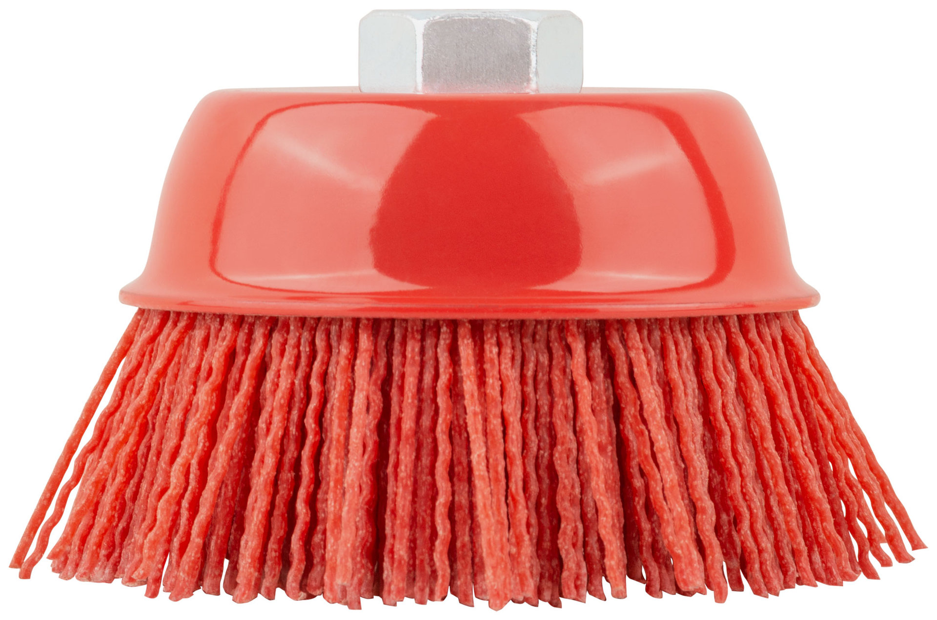 Корщетка-чашка нейлоновая, гайка М14, Профи 100 мм (38798)