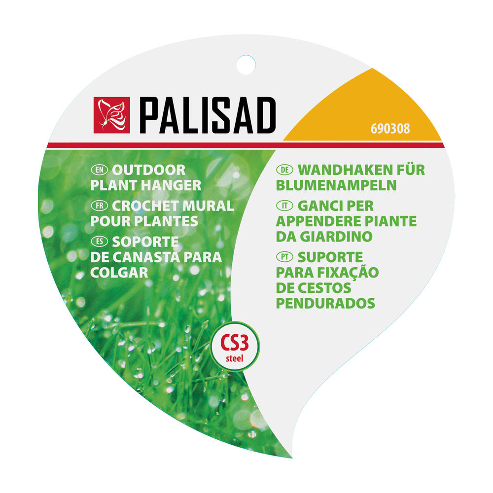 Кронштейн для крепления подвесных корзин, настенный Palisad (690308)