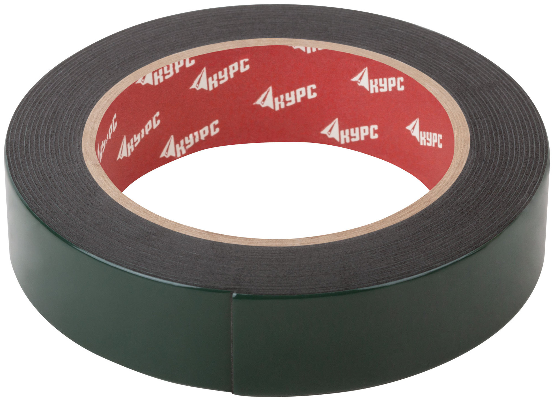 Лента монтажная клейкая на вспененной основе, черная 25 мм х 5 м (11789)