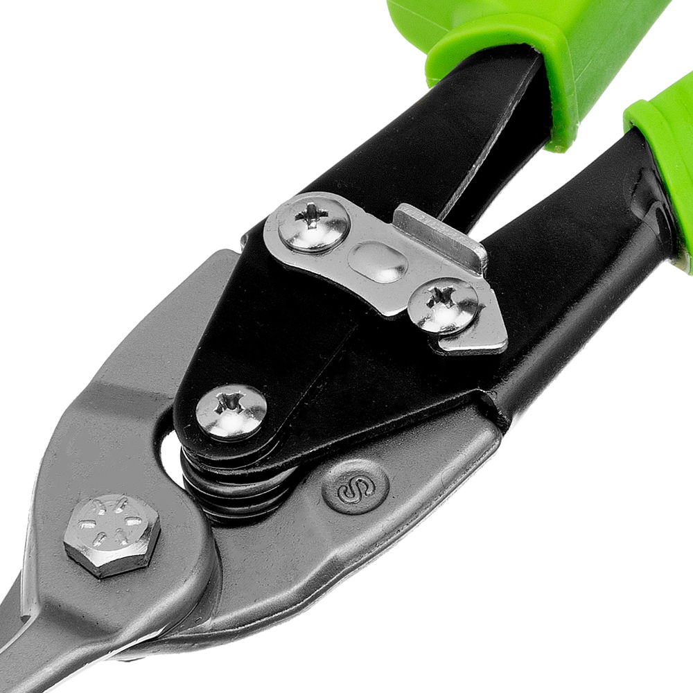 Ножницы по металлу, 250 мм, прямой рез, сталь С55, двухкомпонентные рукоятки СИБРТЕХ (78336)