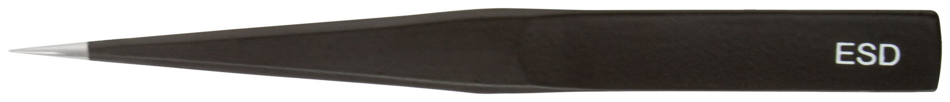 Пинцет прецизионный, антистатический, нержав.сталь, пластик.покрытие, Профи тип F (125 x 11 х 2 мм) (67476)