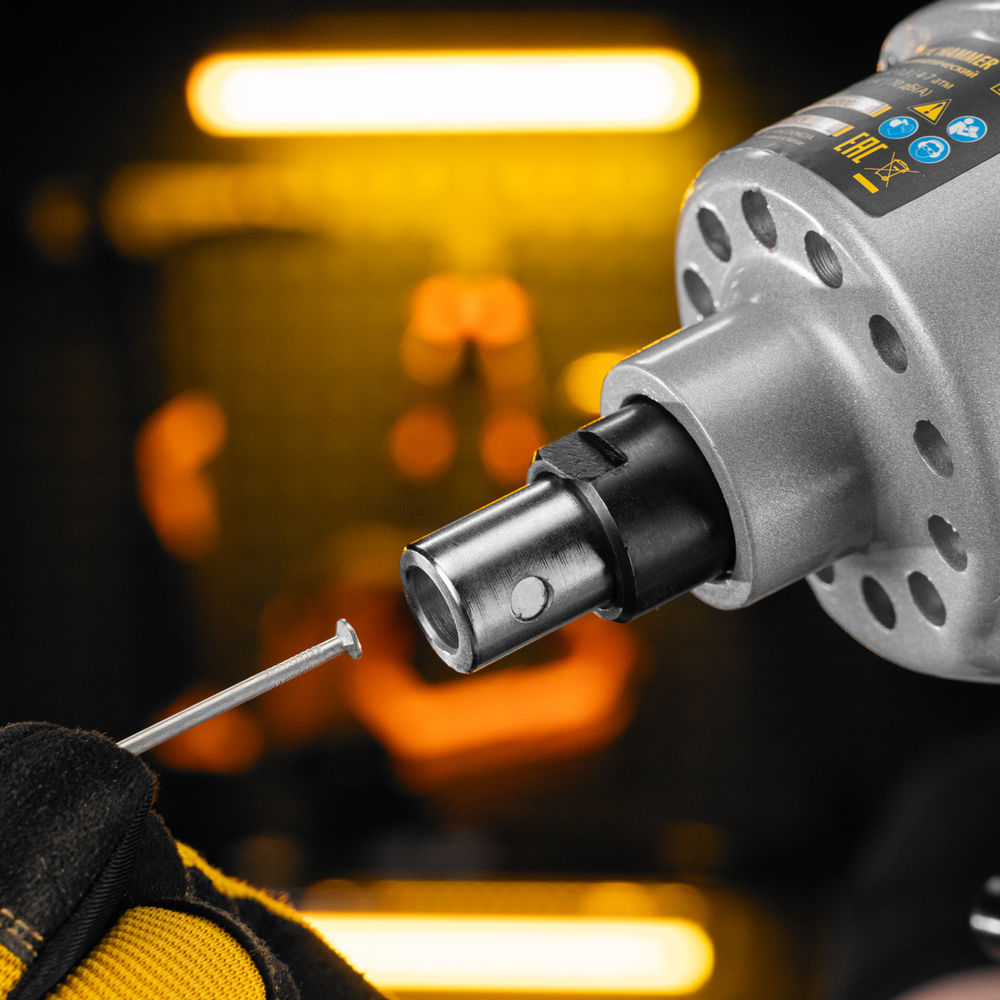 Пневматический молоток HP120 для одиночных гвоздей до 120 мм// Denzel (57403)