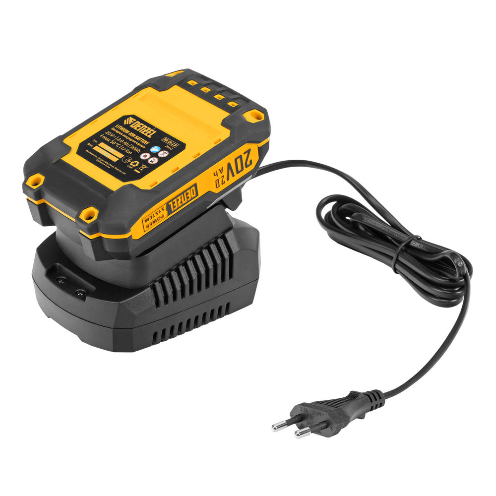 Портативная аккумуляторная газонокосилка CLM-22, Li-ion, 20В, 220 мм // Denzel (58860)