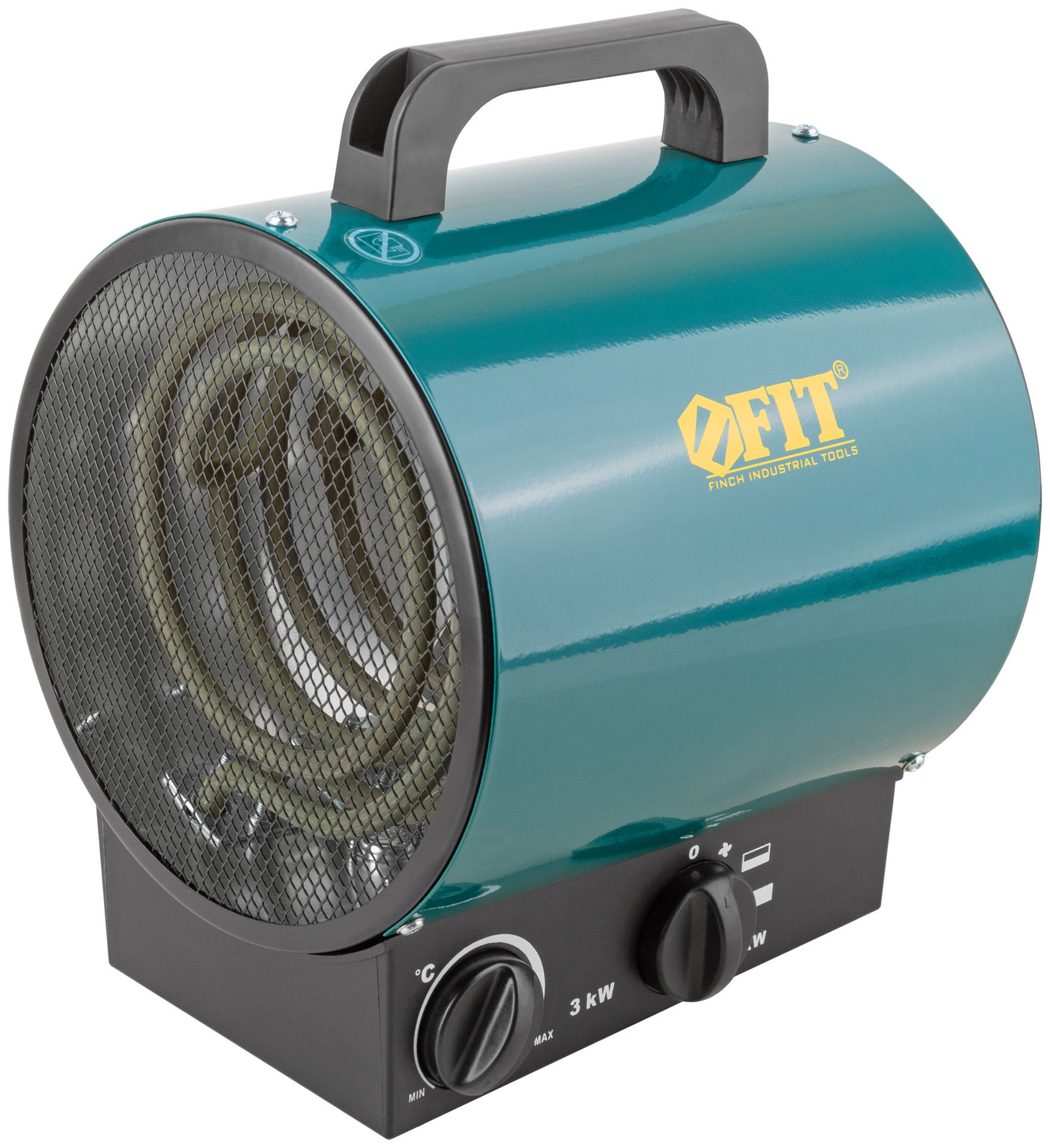 Пушка тепловая 3000 Вт; 30 м2; 253 м3/мин; ТЭН нерж. сталь ; коробка (80905)