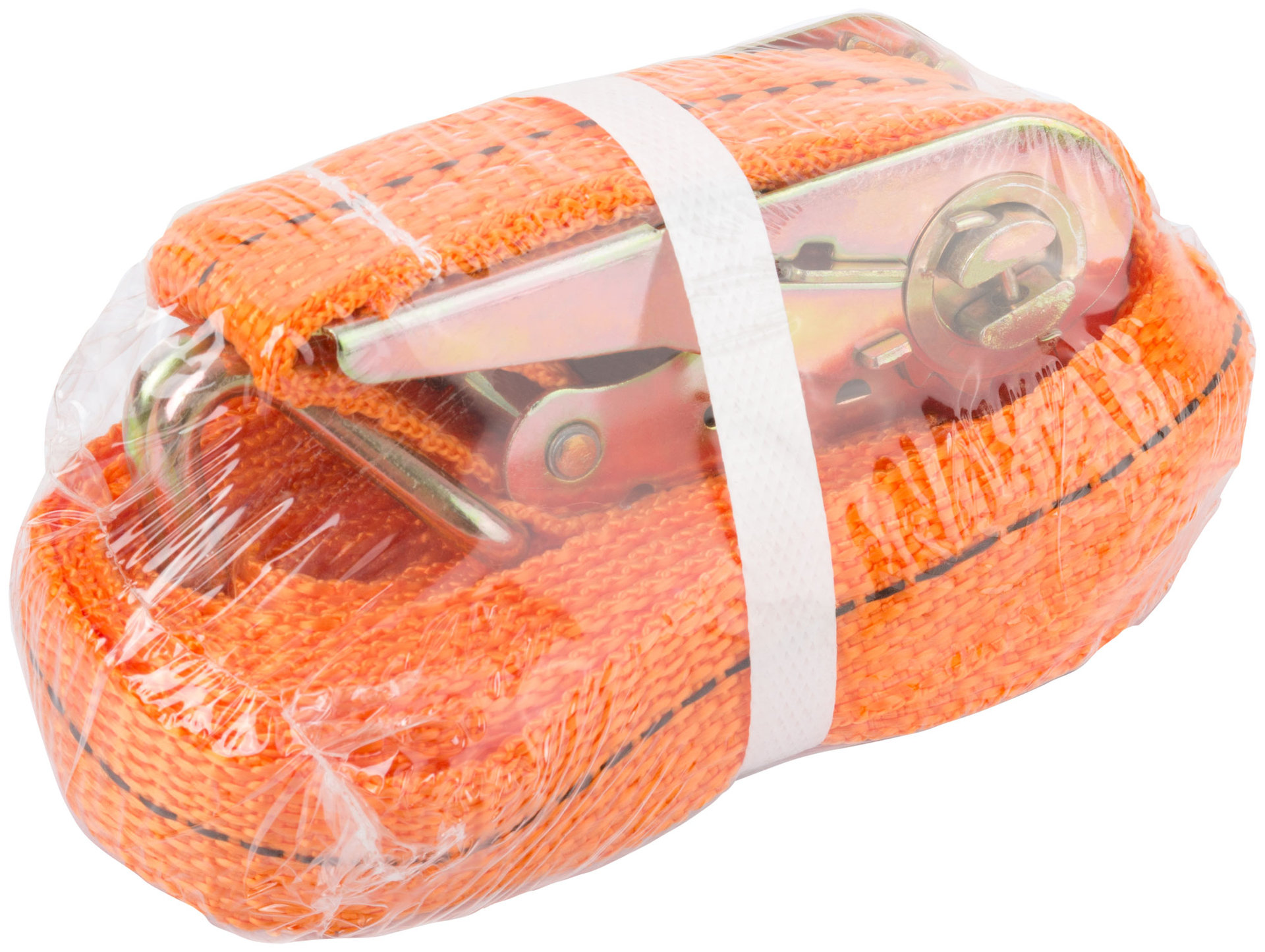 Ремень для крепления груза, храповый механизм 115 мм, лента 25 мм x 5 м, 800 / 1600 кг (64915)