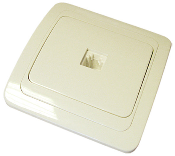 Розетка телефонная, цвет слоновая кость, скрытая установка UNIVERSAL (84044)