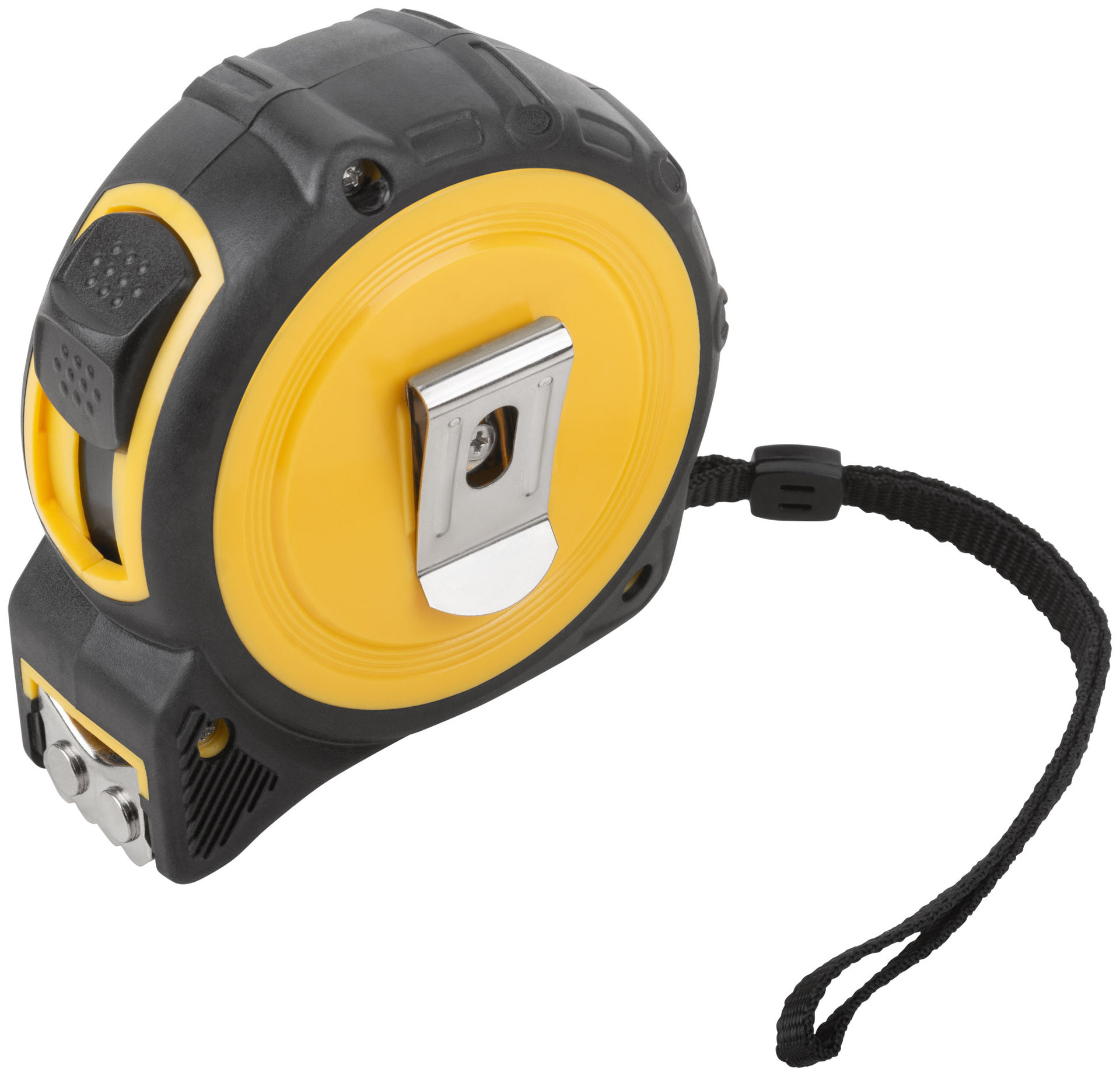 Рулетка Смарт, калибр.лента, нейлон.покр., магн.крючок, прорезиненный корпус 10 м х 25 мм