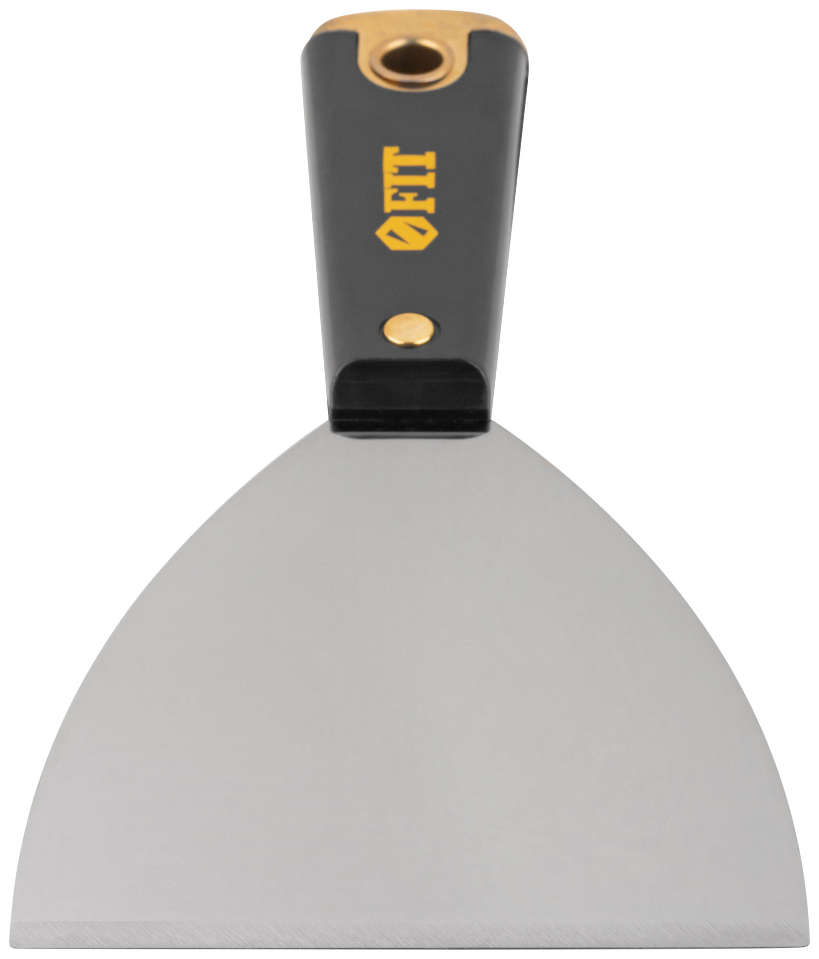 Шпатель для удаления ржавчины Профи, толщ. лезвия 1 мм, пластик.ручка с метал.бойком 4 (100 мм) (06410)