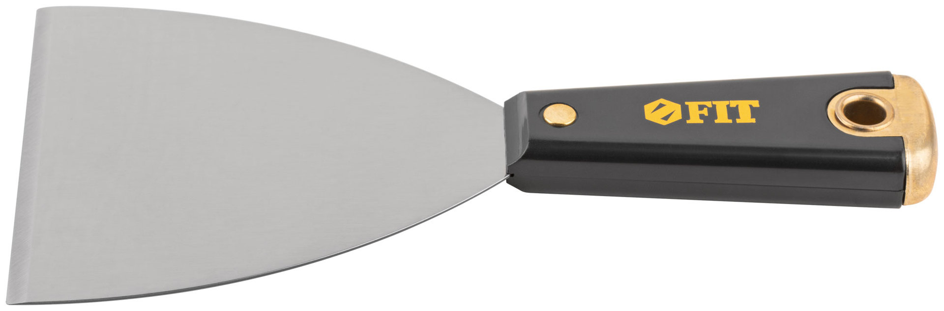 Шпатель для удаления ржавчины Профи, толщ. лезвия 1 мм, пластик.ручка с метал.бойком 4 (100 мм) (06410)