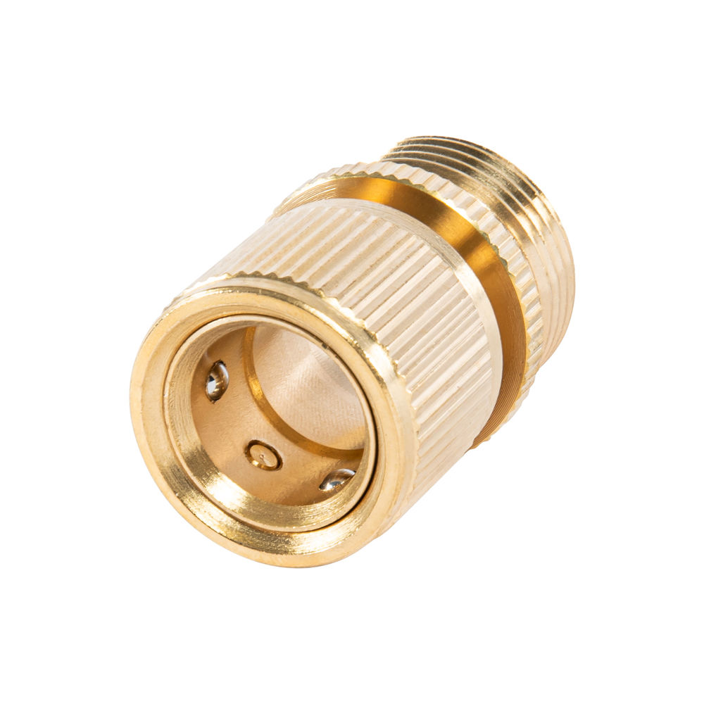 Соединитель латунный, быстросъемный, внешняя резьба 3/4, посадочный D 3/4 Palisad (66275)