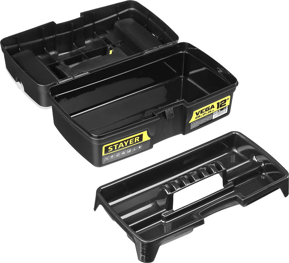 Ящик пластиковый для инструментов 290 x 170 x 140 мм, (12) VEGA-12 STAYER 38105-13
