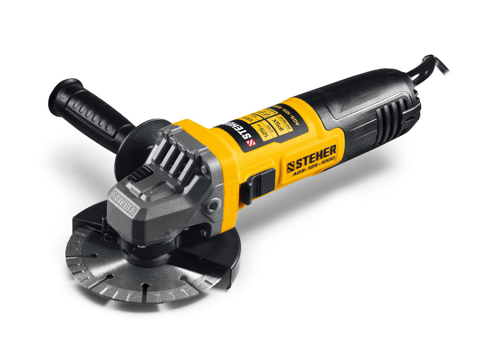 УШМ d 125 мм, 1000 Вт STEHER AGS-125-1000