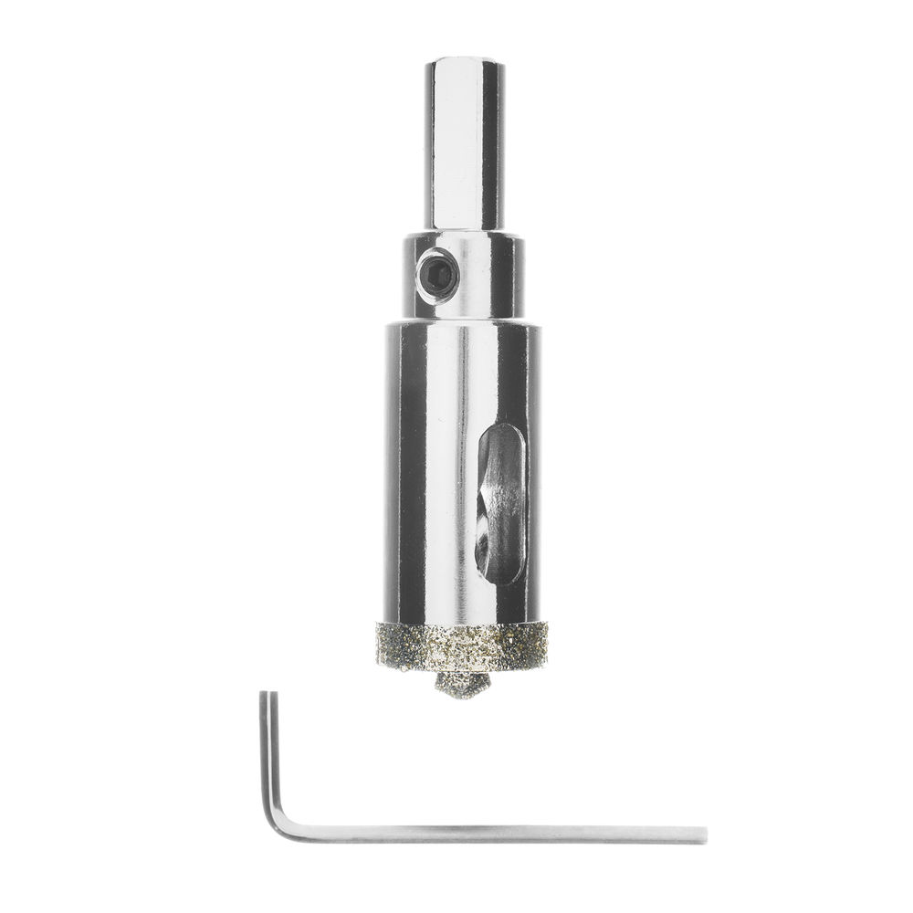 Сверло алмазное по керамограниту, 20 х 67 мм, трехгранный хвостовик Matrix (726203)