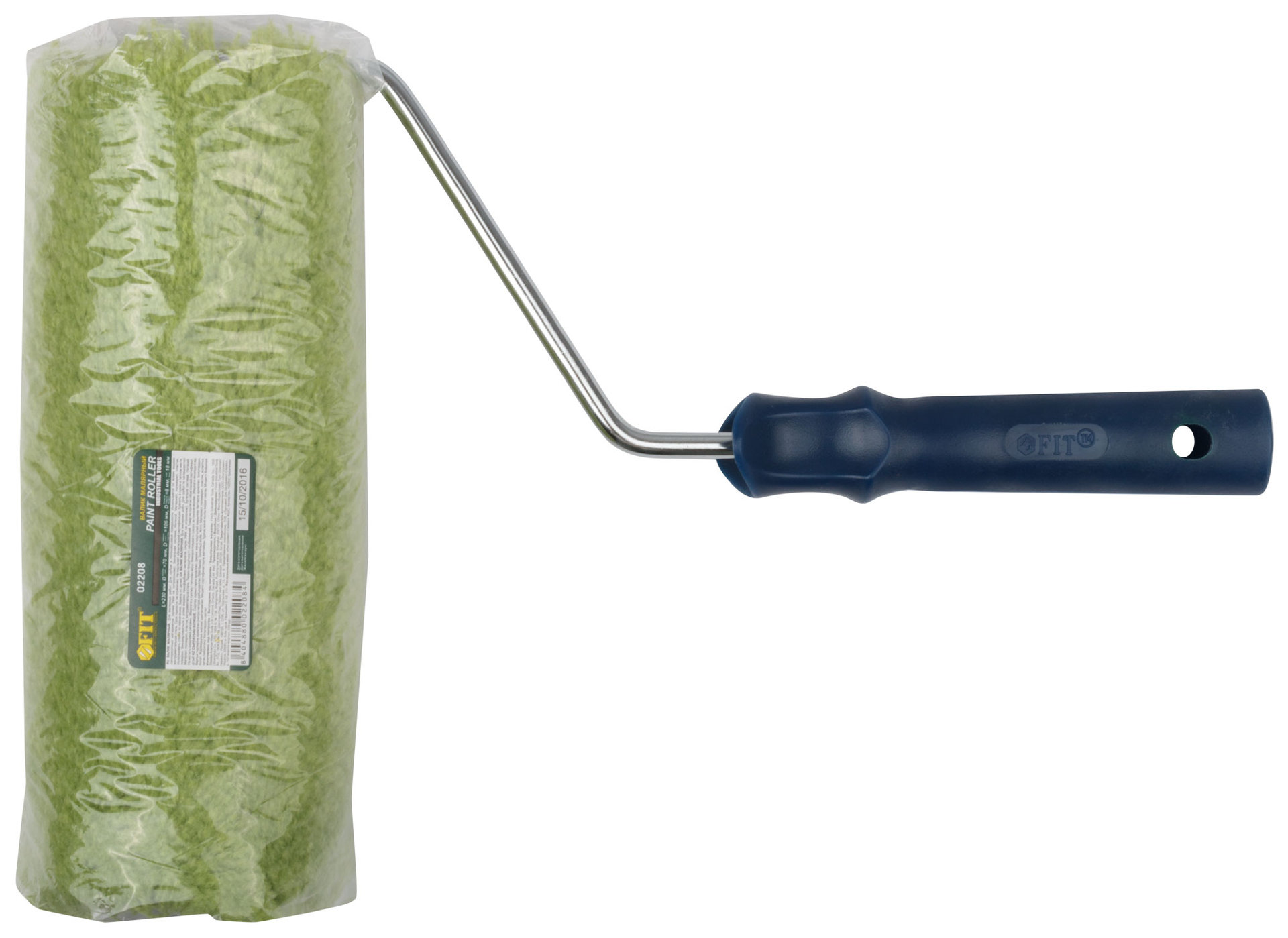 Валик полиакриловый нитяной зеленый Профи, бюгель 8 мм, диам. 70/106 мм, ворс 18 мм, 230 мм (02208)