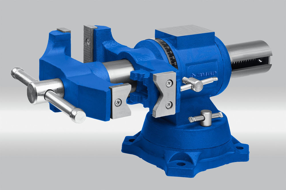 Многофункциональные слесарные тиски 100 мм ЗУБР ЭКСПЕРТ-3D 32712-100