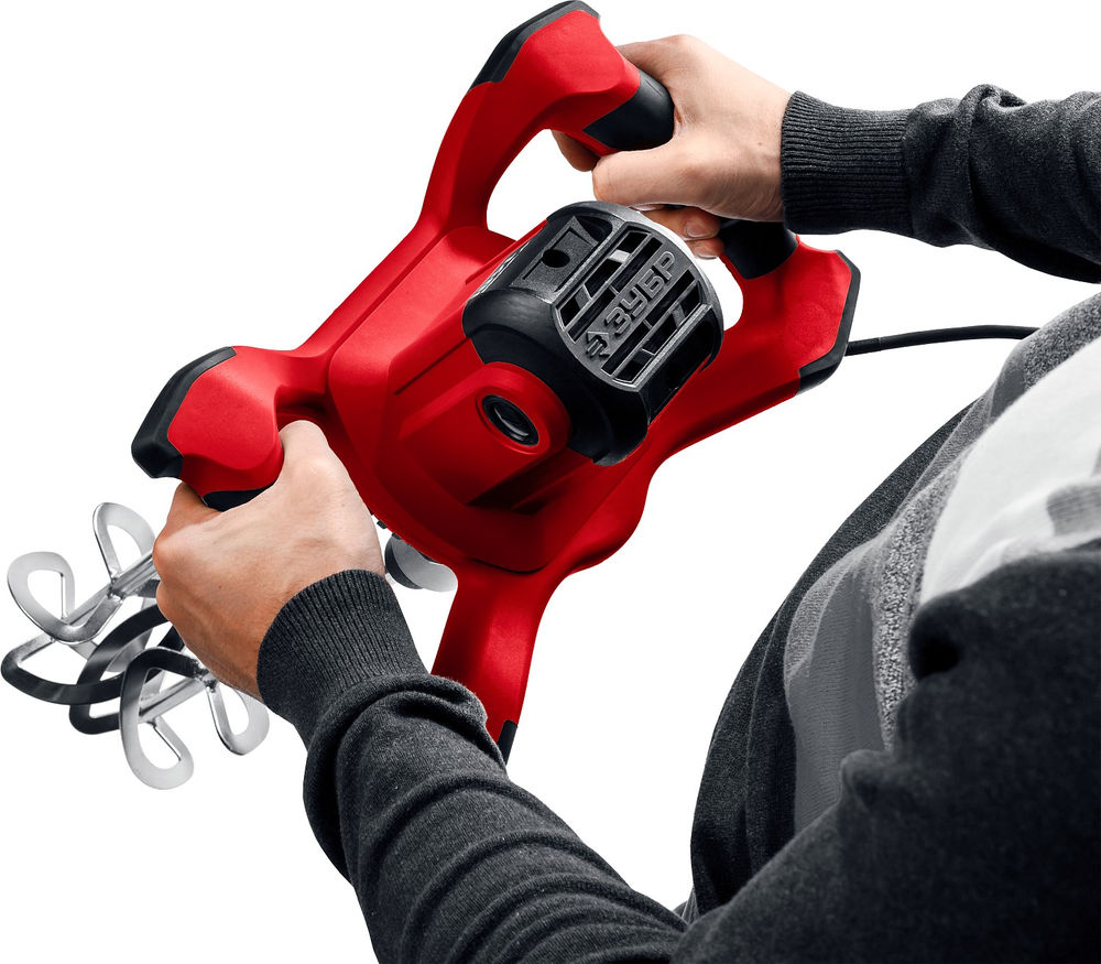 Строительный двойной миксер М27, 1400 Вт ЗУБР МРД-1400