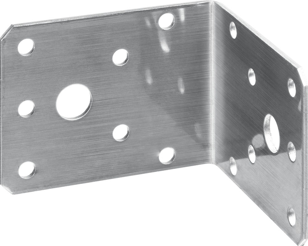 Крепежный уголок нержавеющий НКУ-2.0, 55 x 70 x 70 x 2 мм ЗУБР Профессионал 310526-55