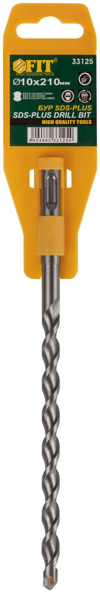 Бур по бетону SDS PLUS Профи (желтый корпус) 10х210 мм (33125)