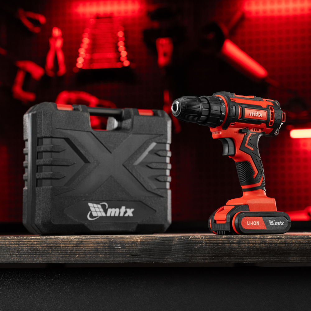 Дрель-шуруповерт аккумуляторная CDS-20, Li-Ion, 20 В// MTX (26186)