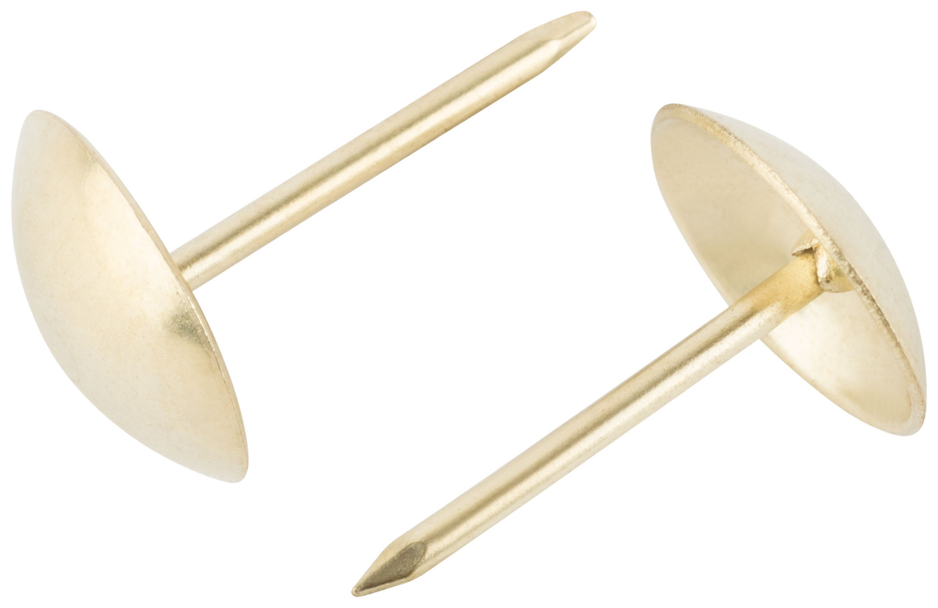 Гвозди мебельные латунированные 10,5 мм, большая головка (фасовка 25 шт) (31111-2)