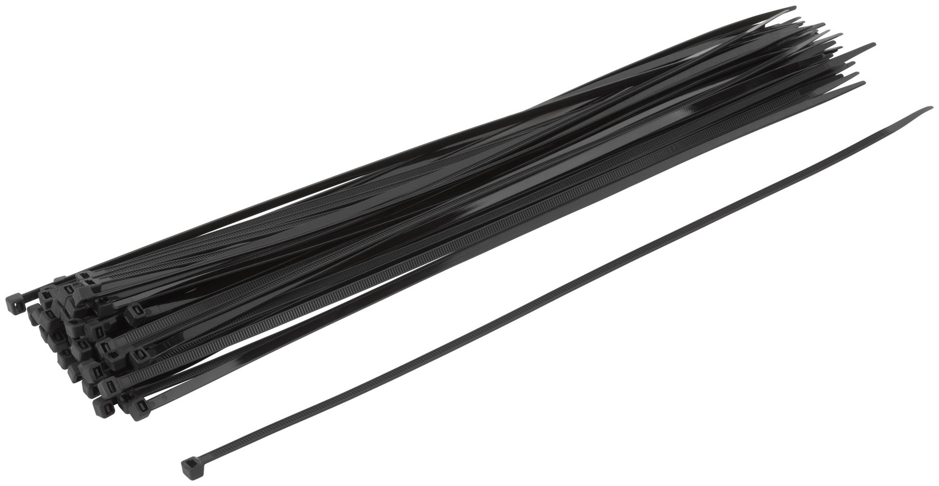 Хомуты нейлоновые, черные д/проводов 50 шт., 400x4,8 мм (60398)