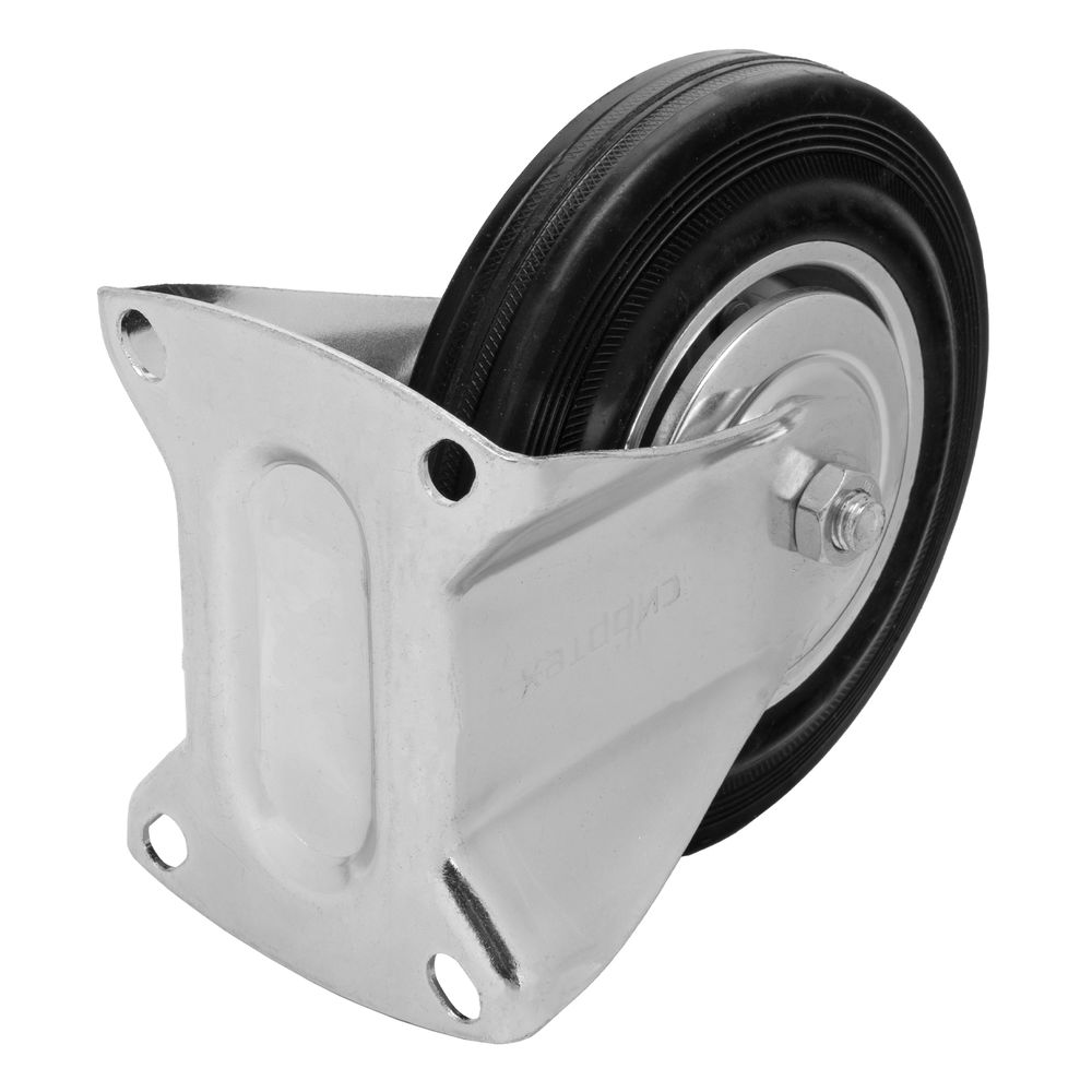 Колесо неповоротное D 160 мм, крепление платформенное Сибртех (68711)