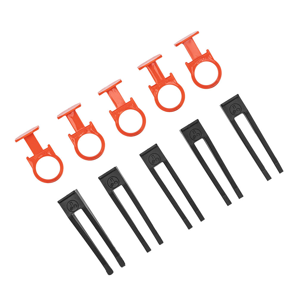 Комплект зажим и клин для системы выравнивания плитки СВП Кольцо, 40/40 шт. в пакете Сибртех (88111)