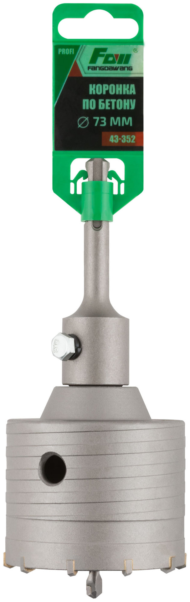Коронка по бетону FDW, SDS-Plus, хвостовик 100 мм, 73 мм (43-352)