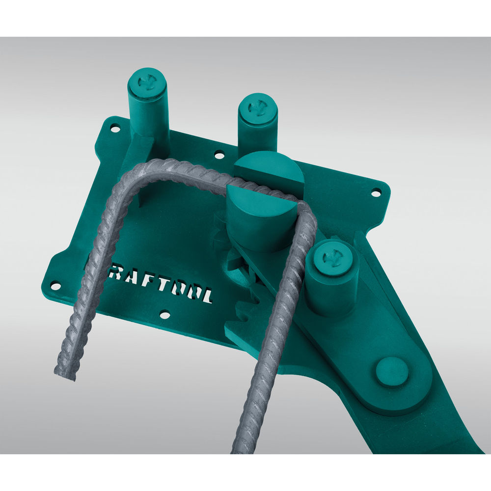 Ручной станок для гибки арматуры 16D, 6–16 мм, острый и плавный гиб, с зубчатой передачей KRAFTOOL 23301