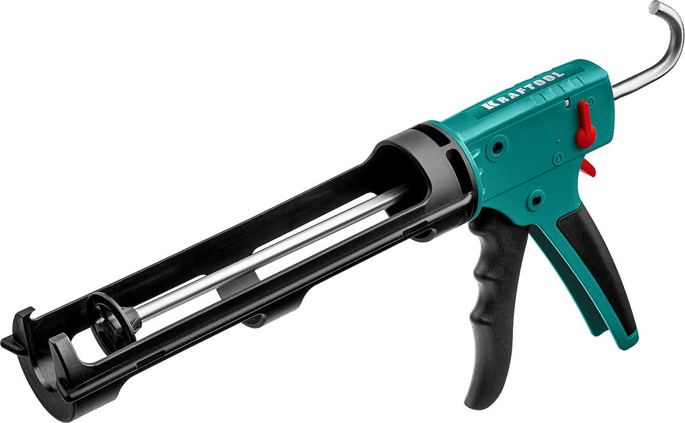 Пистолет для герметика GRAND 2-in-1, 310 мл, антикапельная система, скелетный KRAFTOOL 06674