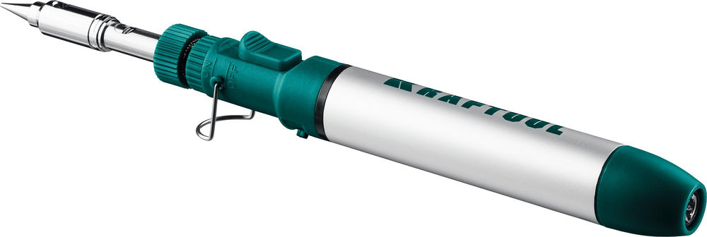 Газовый паяльник SolderGas, 70 A, 30–70 Вт, 1300°С, горелка, фен, набор 3 в 1 KRAFTOOL 55504-H3