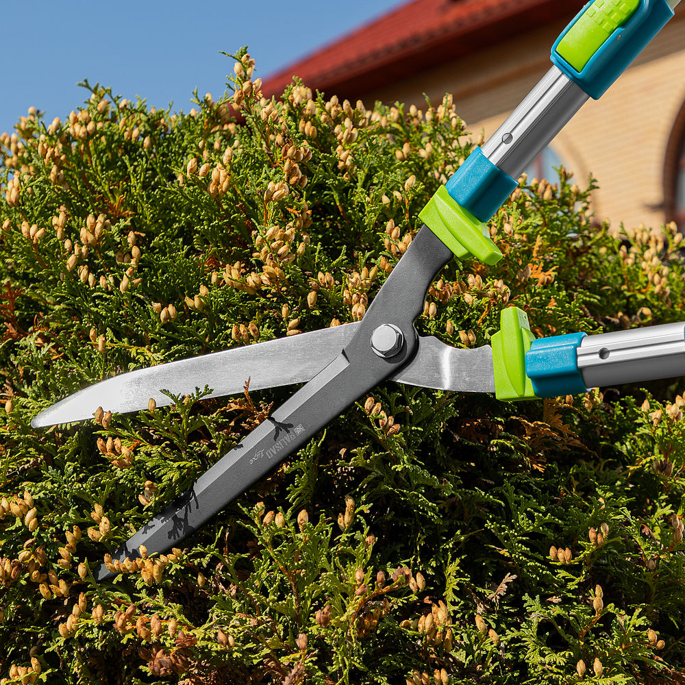 Кусторез, 640 - 820 мм, телескопические алюминиевые рукоятки, Luxe, Palisad (60592)