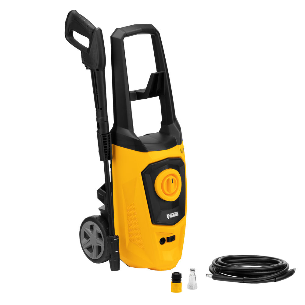 Моечная машина высокого давления R-170, 2000 Вт, 170 бар, 360 л/ч, колесная Denzel (58228)