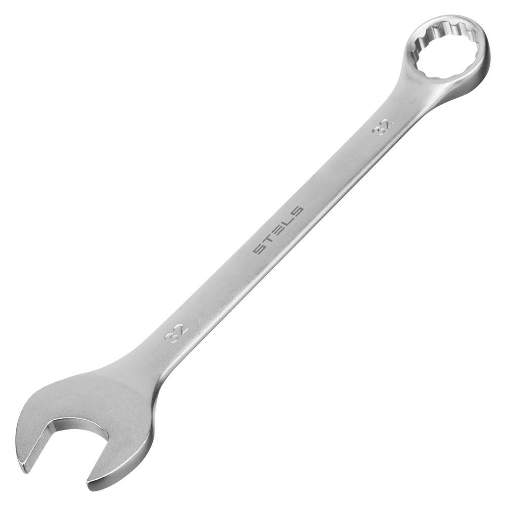 Набор ключей комбинированных 6-32 мм, 22 шт, CrV, матовый хром Stels (15423)