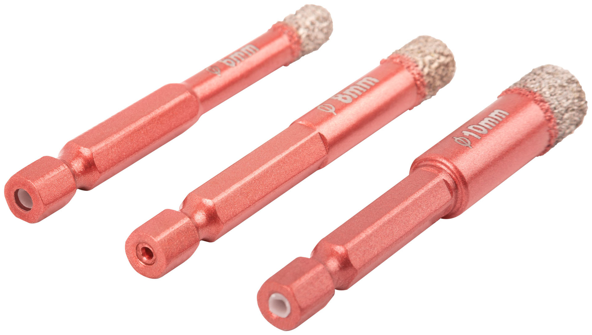 Набор коронок алмазных универсальных CUTOP Special, шестигранный хвостовик 1/4, 6/8/10 x 10 х 67 мм