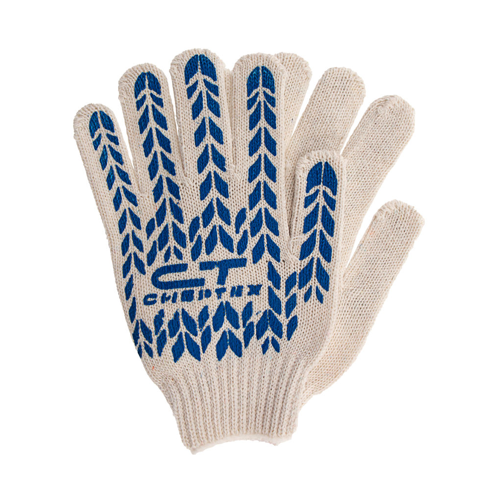 Перчатки х/б, ПВХ покрытие, Протектор 7 класс Сибртех (67704)