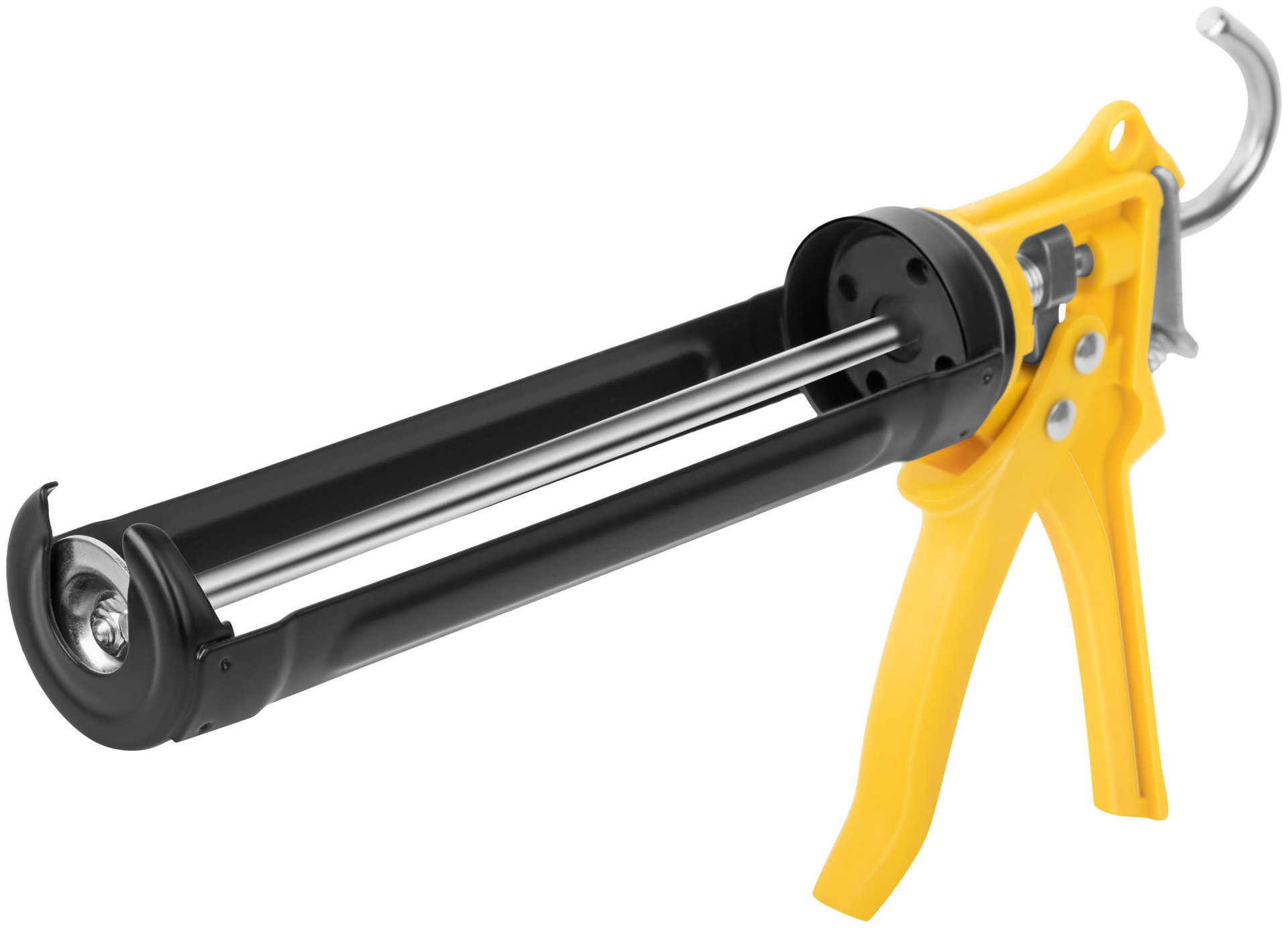 Пистолет для герметика 225 мм полукорпусной усиленный, полиамидная ручка, Профи (14237)