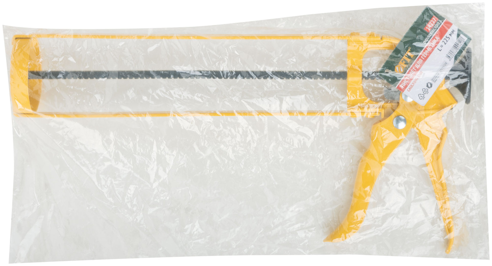 Пистолет для герметика 225 мм скелетный усиленный, магнитный спуск (14227)