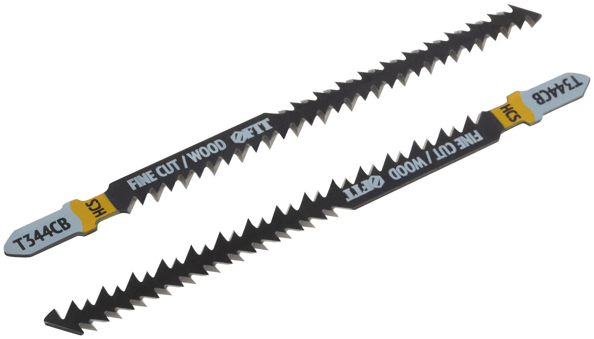 Полотна по дереву двусторонние, HCS, шлифованные под свободным углом зубья, 116/90 мм (T344CB), 2 шт. (40906)