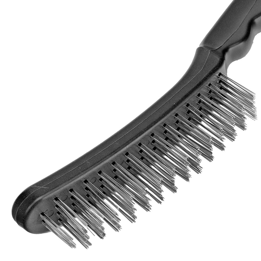 Щетка четырехрядная металлическая с пластмассовой ручкой Sparta (748665)