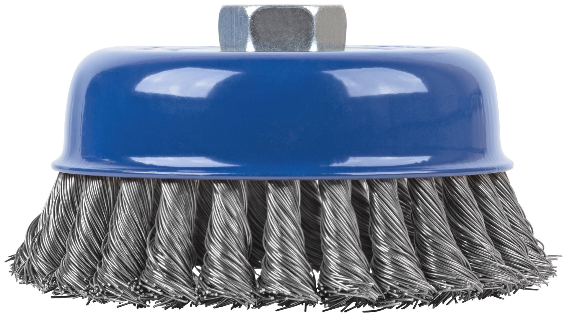 Щетка для УШМ, М14, тип Чашка, крученая витая проволока 0,5 мм, 125 мм, CUTOP Profi (82-523)