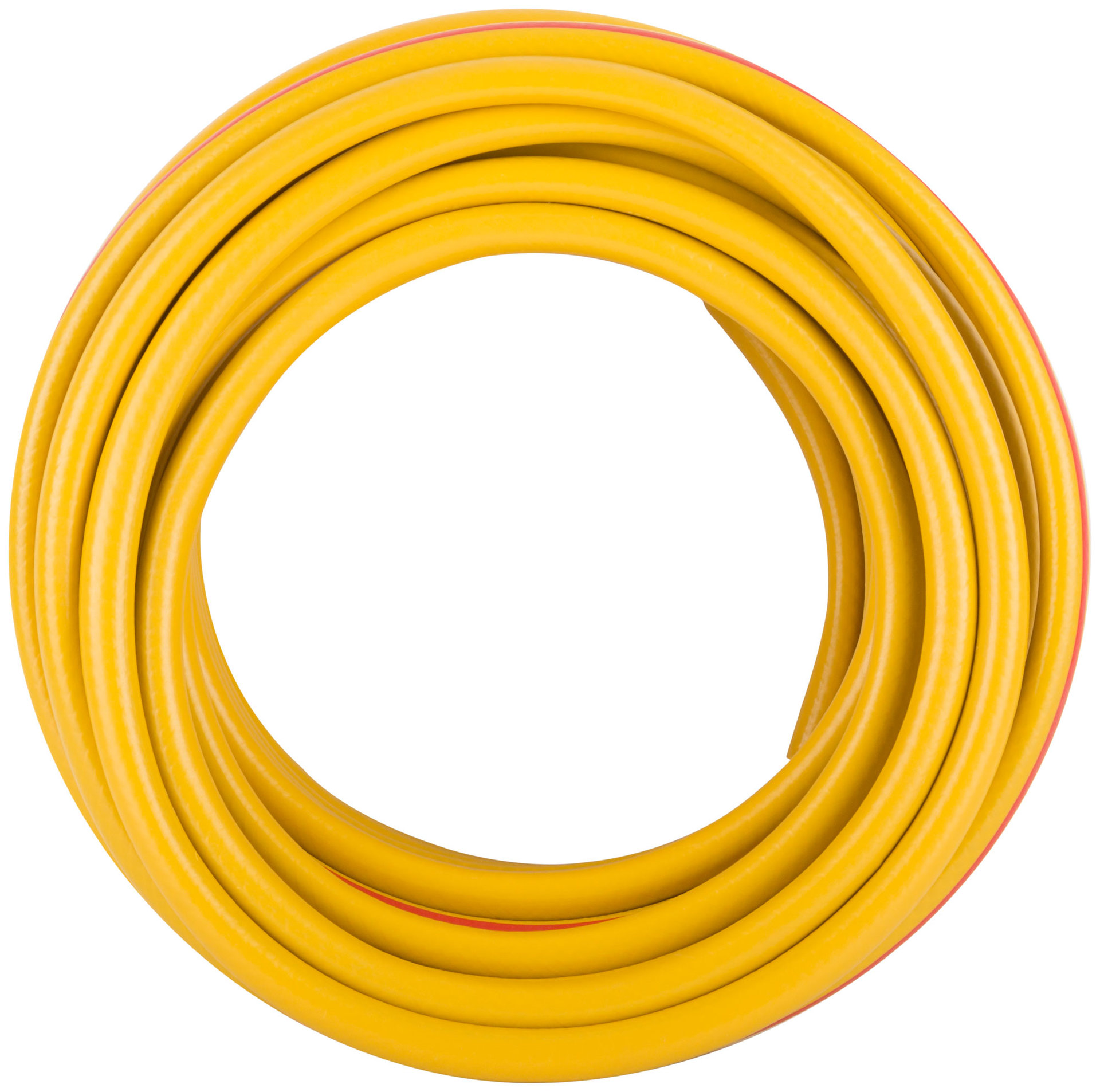 Шланг поливочный трехслойный армированный, желтый 1/2 х 2,0 мм х 25 м (76315)