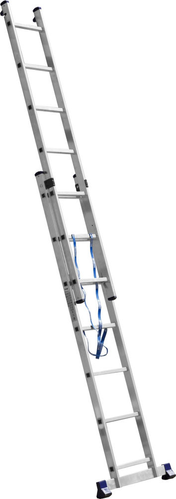Алюминиевая двухсекционная лестница 7 ступеней со стабилизатором СИБИН 38823-07