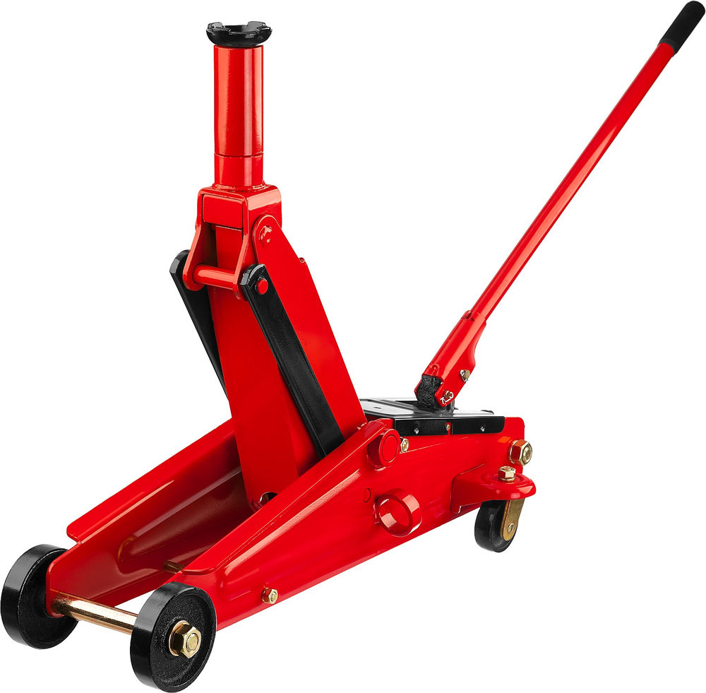 Домкрат подкатной 3 т, 155 - 545 мм с высоким подъемом R-55 RED FORCE Professional STAYER 43157-3