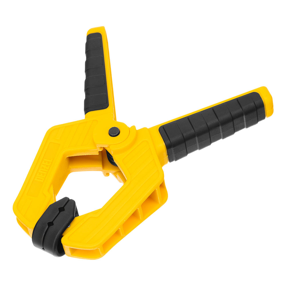 Струбцина клещеобразная, усиленная 65 х 50 мм, двухкомпонентные рукоятки Denzel (20796)